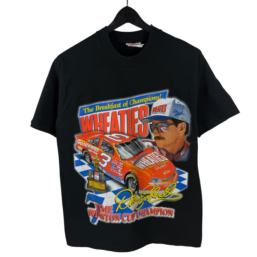Vintage 1997 Sports Image Dale Earnhardt Wheaties NASCAR Shirt Size M